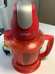Ninja Food Processor QB750Q2R With 40OZ Pitcher And Lid Red Tested Working Clean. Fixed Price $24.99.