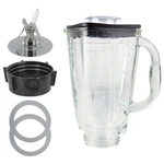 5-CUP Square Top 6-PIECE Glass Jar Replacement Set Compatible With Oster Blender. Fixed Price $23.99.