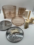 Vtg Cuisinart DLC-7 Replacement Parts Bowl Lid Container Canister W/attachments. Fixed Price $44.99.
