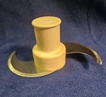 Cuisinart Food Processor Main Stainless Steel Chopping Blade 6" X 3". Fixed Price $10.00.