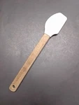 Pioneer Woman Mini Spatula Plate Bowl Scraper Wood Handle Dot Utensil. Fixed Price $5.50.