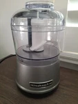 Kitchenaid 3.5 Cup Mini Food Processor Chopper Gray KFC3511CUO. Fixed Price $44.00.