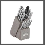 Cuisinart Knife Cutlery Block Set Classic 15PC Forged Serrated Blades. Fixed Price $79.99.
