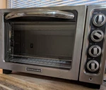 Kitchenaid KCO234CCU Stainless Steel Silver Convection Toaster Oven W/ Timer. Fixed Price $60.00.