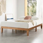 Naturalista Classic 12" Solid Wood Platform Bed, Cal King, Pine Finish. Fixed Price $444.99.