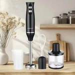 Hand Blender 500W 2-SPEED Stick Mixer W/ Chopper Sokany 4-IN-1, Whisk, Beaker. Fixed Price $47.99.