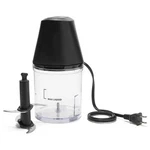 Mainstays 3 Cup Electric Food Chopper - Black Plastic One Touch 125W. Fixed Price $27.79.