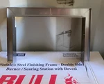 Bull Bbq Stainless Steel Finishing Frame For Double Side Burner W/ Reveal 93008. Fixed Price $45.00.