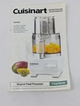 Cuisinart DFP-7PCC/ DLC-10 Food Processor Recipe Book. Fixed Price $8.95.