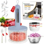 BOWLS(9 Cups) Cordless Food PROCESSOR800W Pure Copper MOTOR3 Sets SUS304 Blade. Fixed Price $32.99.