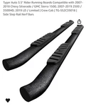 Tyger Auto 3.5" Rider Running Boards, Side Step Rail Nerf Bars *new Box*. Fixed Price $165.00.