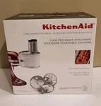Kitchenaid KSM1FPA Food Processor Attachment Exactslice Stand Mixer New In Box. Fixed Price $110.00.