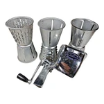 Vtg Saladmaster Kitchen-quip Inc Food Grater With 6 Cone Attachments No Stand. Fixed Price $29.99.