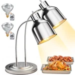 Pyy Commercial Food Warmer 2-HEAD Electric Heating Double-head Plus, Silver. Fixed Price $120.77.