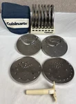 Cuisinart DLC-7 Disc Set 11PC Made Japan + Holder Bag Julienne Fry. Fixed Price $149.99.