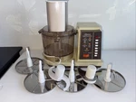 Vintage Sears Counter Craft Food Processor With 6 Blades Retro Kitchen. Fixed Price $45.00.
