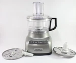Kitchenaid KFP0711CU 7-CUP Food Processor Silver W/ Extra Blade Refurnished. Fixed Price $49.99.