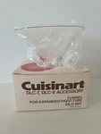 Cuisinart Funnel Expanded Feed Tube Chute DLC-7 DLC-8 Accessory DLC-051 New Nos. Fixed Price $24.99.