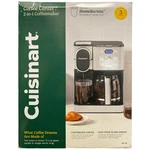 Cuisinart Center 2-IN-1 Coffeemaker, 12 Cup/single Serve, Stainless Steel. Fixed Price $134.39.