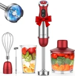 Koios 5-IN-1 1000W Immersion Blender 12 Speed Handheld Bpa-free Red. Fixed Price $39.99.
