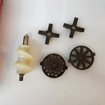 Vintage Oster Regency Kitchen Center Mixer Meat Grinder Attachments Bundle. Fixed Price $34.99.