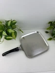 Saladmaster 11" Griddle Skillet TP304 Stainless Square Grill Paella W Cleaner. Fixed Price $249.99.
