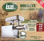 Lem Dual #22 Big Bite Meat Grinder 1HP. Fixed Price $969.99.