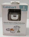 Cuisinart Stainless Steel Mini Dutch Ovens 2PACK Ob Model 7MS2-32(.32 Qt). Fixed Price $25.47.