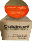 Cuisinart Dlc 872 Food Processor Thin Slicing Disc (2MM) Expanded Blade Stem. Fixed Price $9.95.
