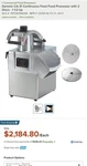 Sammic CA-31CP Continuous Feed Commercial Food Processor (pick Up Only 55107). Fixed Price $1145.00.