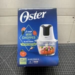 Oster, 3-CUP Mini Food Chopper With Durable Glass Bowl, New D1. Fixed Price $34.95.