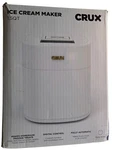 Crux 1.5 Quart Ice Cream Maker, White & Gold. Model 42974A1 Open Box Never Used. Fixed Price $39.95.