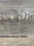 Hamilton Beach Scovill Food Processor 70550 Replacement Part - Work Bowl. Fixed Price $19.00.