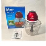 Oster Top Chop 4 Cup Mini Food Processor Red Watt FPSTMC1250. Fixed Price $32.99.