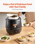 Electric Soup Warmer, Black. Fixed Price $78.66.