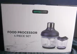 Servappeett Food Proccessor Four Piece Set Meat And Vegetable Grinder. Fixed Price $29.99.