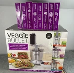 Veggie Bullet 12 Piece Set Slice Shred Spiralize Food Processor With 8 Blades!. Fixed Price $239.00.