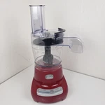 Wolfgang Puck Bistro Collection Food Processor Continuous Flow Red BFPR0015. Fixed Price $79.99.