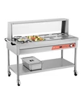 Vevor 5 Pans + 2 Pots Commercial Food Warmer Steam Table With Undershelf Shield. Fixed Price $619.99.