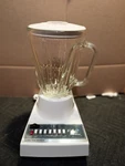 Vintage Hamilton Beach Scovill 14 Speed Blender Glass 40 Oz White, Works, Clean!. Fixed Price $49.95.