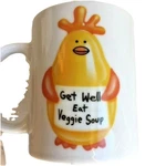Coffee Mug Get Well Eat Veggie Soup Ceramic By Teleflora Gift Gag Cup Unique. Fixed Price $8.00.