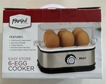 Parini Cookware 6-EGG Cooker Easy Store Stainless Electric New Open Box. Fixed Price $20.19.