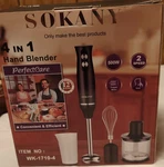 Sokany 4-IN-1 Hand Blender Set 500W 2 Speed Stainless Steel WK-1710-4. Fixed Price $100.00.