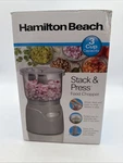 Hamilton Beach Gray Chopper Stack & Press Food Processor Mini 3 Cup 72740 - New. Fixed Price $17.99.