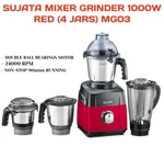 Sujata Mixer Grinder 1000W Red & Black ( 4 Jars ) MG03. Fixed Price $198.99.