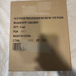 Cuisinart Custom / 14-CUP Food Processor New Box DFP-14BCNY. Fixed Price $205.00.
