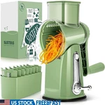Hand Crank Food Grater W/ 5 Blades Rotary Cheese Shredder Kitchen Countertop New. Fixed Price $47.49.