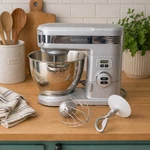 Discontinued 5.5 Quart Cuisinart Stand Mixer SM-55BC Bowl 2 Attachments Tested. Fixed Price $149.97.