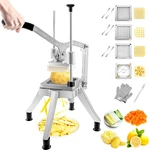 Vevor Commercial Vegetable Chopper W/ 4 Replacement Blades, Stainless Steel Fren. Fixed Price $106.24.