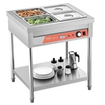 4-PAN Commercial Food Warmer, X 1/2 Pans Electric Steam Table, 1500W Professio. Fixed Price $434.25.
